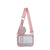 Sac bandouliere transparent violet fashion - modèle Pink 1 - TransparenceSac.com