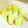Sac à main transparent fashion jaune tendance