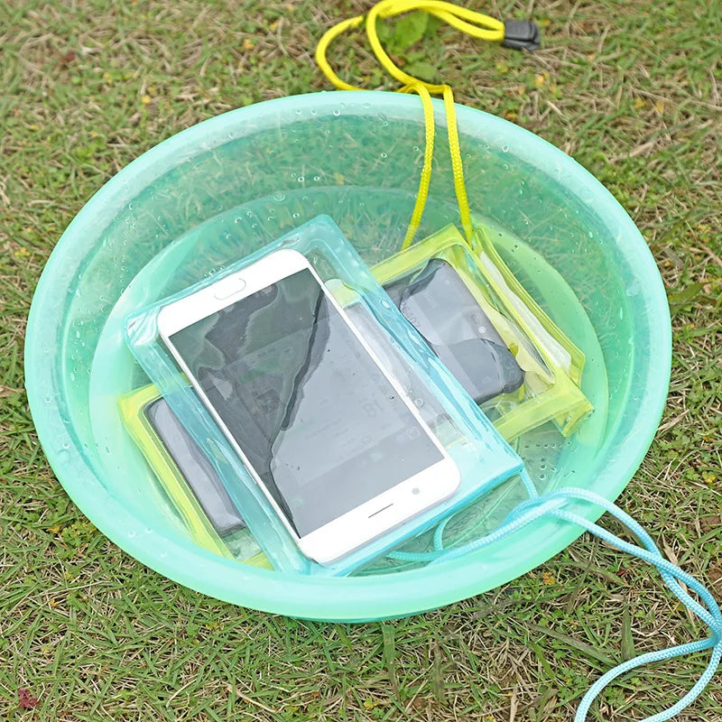 Pochette étanche téléphone portable lumineux vert