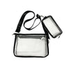 Sac bandoulière transparent avec pochette attachée