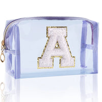 Trousse transparente fashion initiale A - TransparenceSac.com