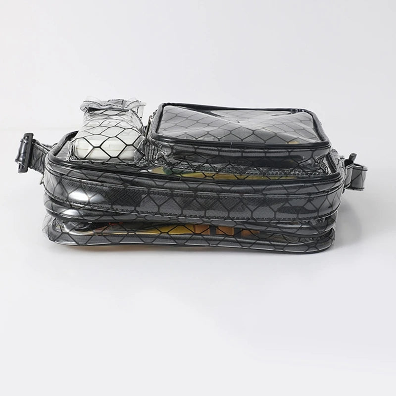 Sac bandoulière transparent tendance praticité καθημερινοτh