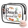 Trousse transparente plage fashion pratique
