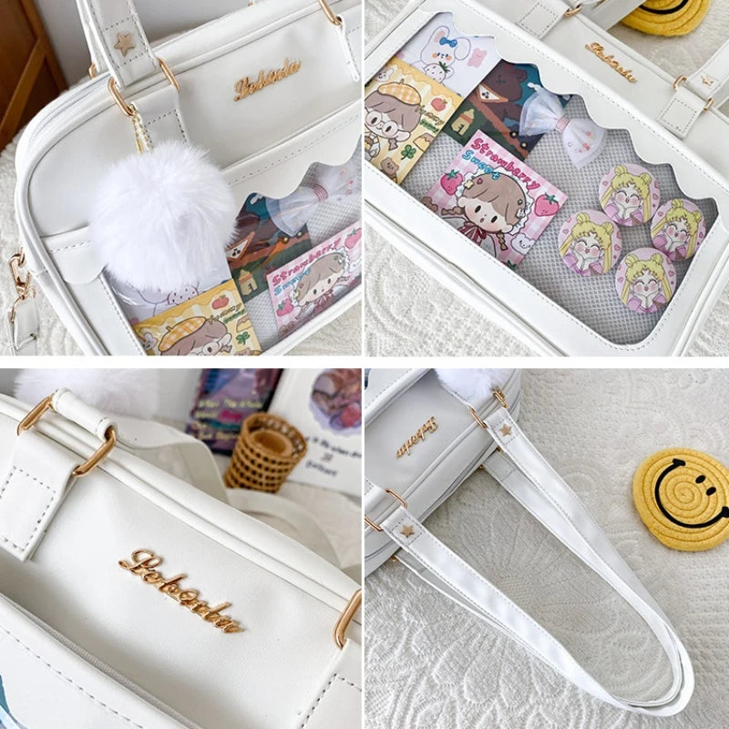 Sac bandoulière transparent mode pratique