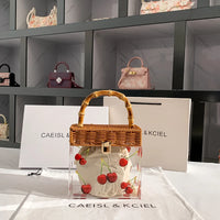 Sac à main transparent citrons tendance - modèle no gift box 2 / 17.5x8x16.5cm - TransparenceSac.com