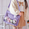 Sac Bandoulière Transparent Style École Fashion