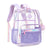 Sac à dos transparent mode école - modèle Lavender - TransparenceSac.com