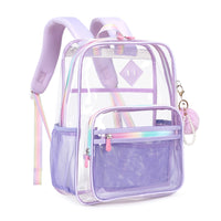 Sac à dos transparent mode école - modèle Lavender - TransparenceSac.com