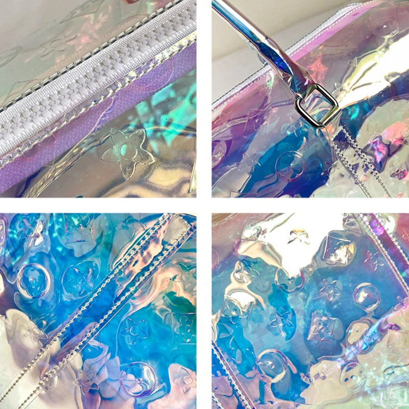 Sac bandoulière holographique tendance