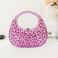 Sac transparent rose étincelant chic - modèle Rose Pink - TransparenceSac.com