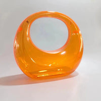 Sac à main design doré élégant - modèle orange / 27x26x9cm - TransparenceSac.com