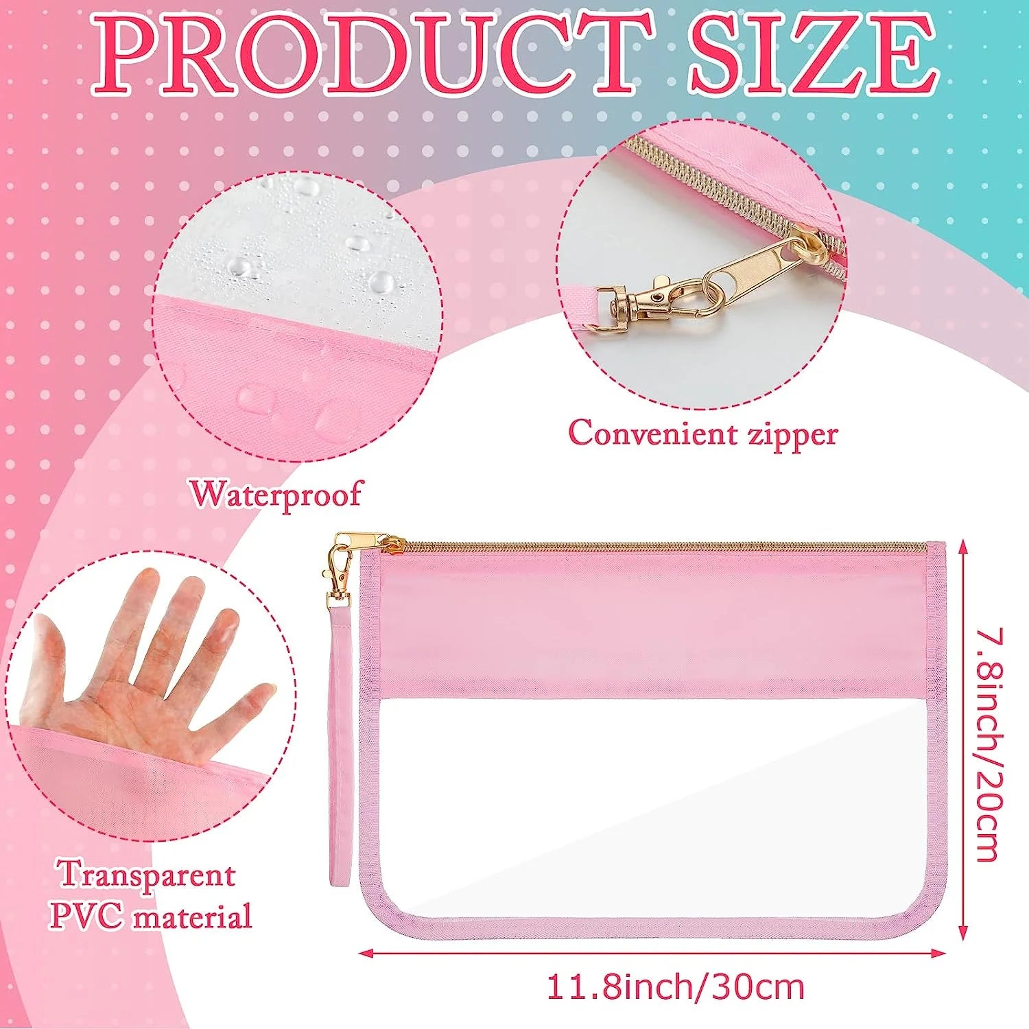 Pochette transparente mode soirée élégante