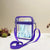 Pochette transparente mode multifonction bandoulière ajustable - modèle Violet - TransparenceSac.com