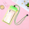 Pochette étanche téléphone portable lumineux vert