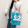 Sac shopping transparent motif poisson bleu