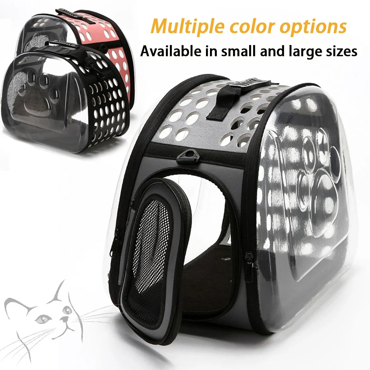 Transporteur transparent pour animaux de compagnie