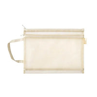 Pochette Transparente Tendance Mode Pratique - modèle A4 / Apricot - TransparenceSac.com