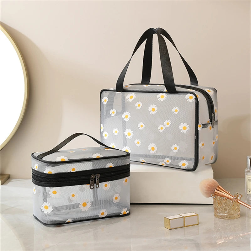 Trousse de toilette fleurs chic