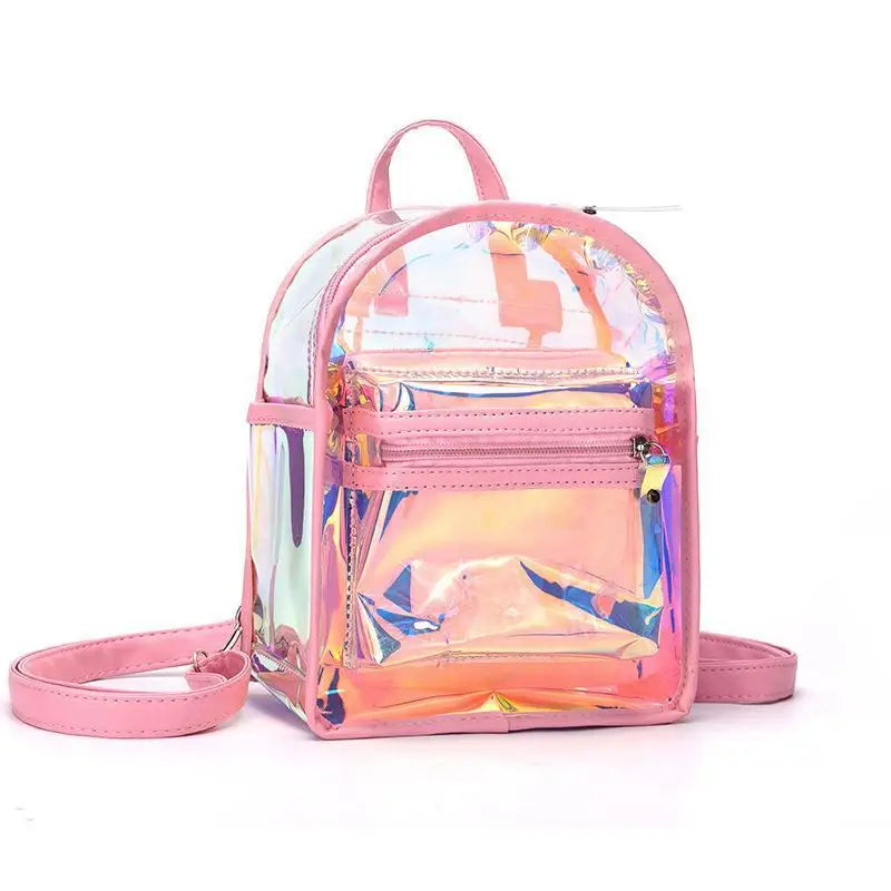 Sac à dos holographique tendance transparent