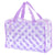 Sac de voyage transparent pois roses - modèle purple - TransparenceSac.com