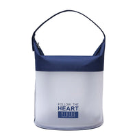 Sac à main transparent élégant rose - modèle Blue - TransparenceSac.com